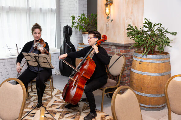 Alexa Schmitz and Sera Smolen, Cayuga Chamber Orchestra 