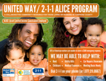 Urgently Needed Support for 211 ALICE Program