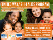 Urgently Needed Support for 211 ALICE Program